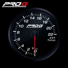 Wskaźnik Pro G Race Series RC, temperatury spalin EGT °F WHITE 60mm największy sklep tuningowy w Polsce!
