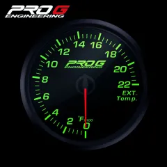 Wskaźnik Pro G Race Series RC, temperatury spalin EGT °F GREEN 52mm największy sklep tuningowy w Polsce!