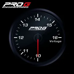 Wskaźnik Pro G Race Series RC, Woltomierz WHITE 60mm największy sklep tuningowy w Polsce!
