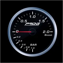 Wskaźnik Pro G Race Series 2 RS, doładowania Boost 2 Bar WHITE 52mm największy sklep tuningowy w Polsce!