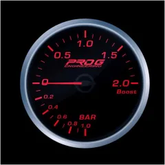 Wskaźnik Pro G Race Series RS, doładowania Boost 2 Bar RED 52mm największy sklep tuningowy w Polsce!