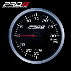 Wskaźnik Pro G Race Series RS, doładowania Boost 30 PSI WHITE 60mm największy sklep tuningowy w Polsce!