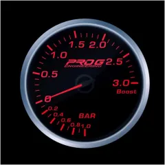 Wskaźnik Pro G Race Series RS, doładowania Boost 3 Bar RED 52mm największy sklep tuningowy w Polsce!