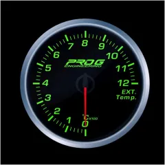 Wskaźnik Pro G Race Series 2 RS, temperatury spalin EGT °C GREEN 60mm największy sklep tuningowy w Polsce!