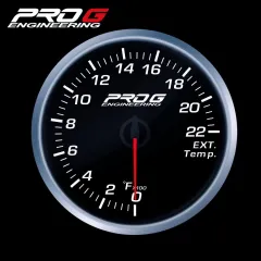 Wskaźnik Pro G Race Series RS, temperatury spalin EGT °F WHITE 60mm największy sklep tuningowy w Polsce!
