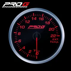 Wskaźnik Pro G Race Series RS, temperatury spalin EGT °F RED 60mm największy sklep tuningowy w Polsce!