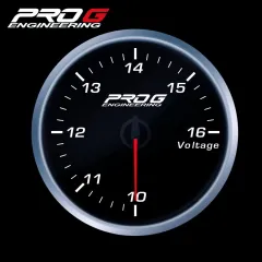 Wskaźnik Pro G Race Series RS, Woltomierz WHITE 60mm największy sklep tuningowy w Polsce!