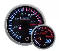 Prosport JDM Series 52mm - Wskaźnik Turbo 0-3 Bar z wodoodpornym czujnikiem największy sklep tuningowy w Polsce!