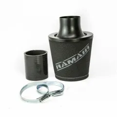 Uniwersalny stożkowy filtr powietrza aluminium Ramair JS-105-BK-KIT 70mm największy sklep tuningowy w Polsce!