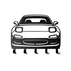Wieszak na klucze Mazda RX7 DUŻY 25cm Czarny Prezent Gadżet Tuning JDM największy sklep tuningowy w Polsce!
