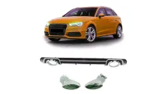 Dyfuzor Audi A3 8V Tył z końcówkami największy sklep tuningowy w Polsce!