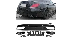 Dyfuzor Mercedes-Benz C W205 S205 Tył z końcówkami największy sklep tuningowy w Polsce!