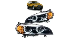 Lampy BMW X5 E70 Przód Xenon Black największy sklep tuningowy w Polsce!