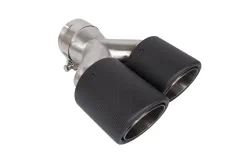 Końcówka tłumika 101mmx2 wejście 76mm Carbon Matt Prawa największy sklep tuningowy w Polsce!