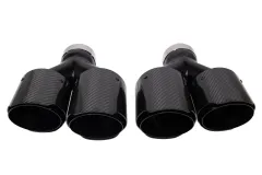 Końcówka Tłumika 101mmx2 wejście 67mm Carbon Gloss Zestaw największy sklep tuningowy w Polsce!