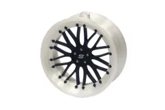 Zawieszka Slide Felga 11 White-Black 70mm Brelok Bombka Świąteczna największy sklep tuningowy w Polsce!
