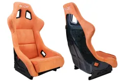 Fotel sportowy SLIDE KS2 Premium Dark Orange Welur & Moonlight Glitter największy sklep tuningowy w Polsce!