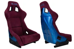 Fotel sportowy SLIDE KS2 Premium Dark Purple Welur & Sea-Blue Glitter największy sklep tuningowy w Polsce!