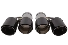Końcówka tłumika 89mmx2 wejście 76mm Carbon Gloss Zestaw największy sklep tuningowy w Polsce!