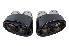 Końcówka tłumika 190mmx2 wejście 70mm Carbon Gloss Zestaw największy sklep tuningowy w Polsce!