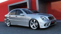 Dokładki Progów Mercedes C-Class W203 < AMG 204 Look> Maxton największy sklep tuningowy w Polsce!