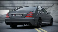 Zderzak Tylny + Dyfuzor Tylny Mercedes S-Class W221 (Look W205) Maxton największy sklep tuningowy w Polsce!