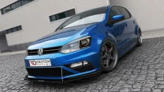 Splitter Przedni Racing (ze skrzydłami) Volkswagen Polo GTI Mk5 Facelift Maxton największy sklep tuningowy w Polsce!