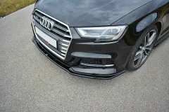 Splitter Przedni V.1 Audi S3 / A3 S-Line Hatchback / Sportback 8V Facelift Maxton największy sklep tuningowy w Polsce!