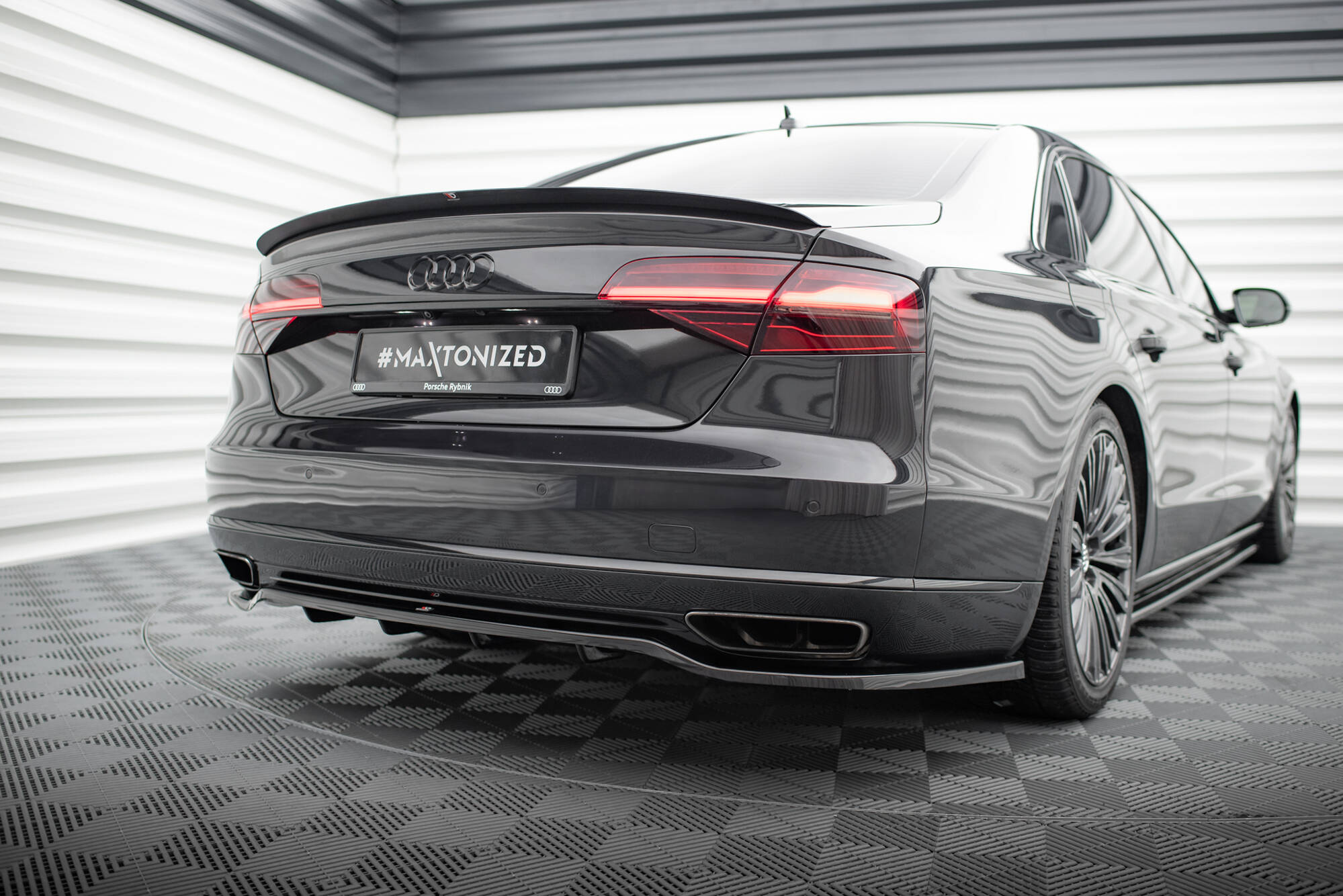 Splitter Tylny (Z Dyfuzorem) Audi A8 D4 Facelift Maxton największy sklep tuningowy w Polsce!