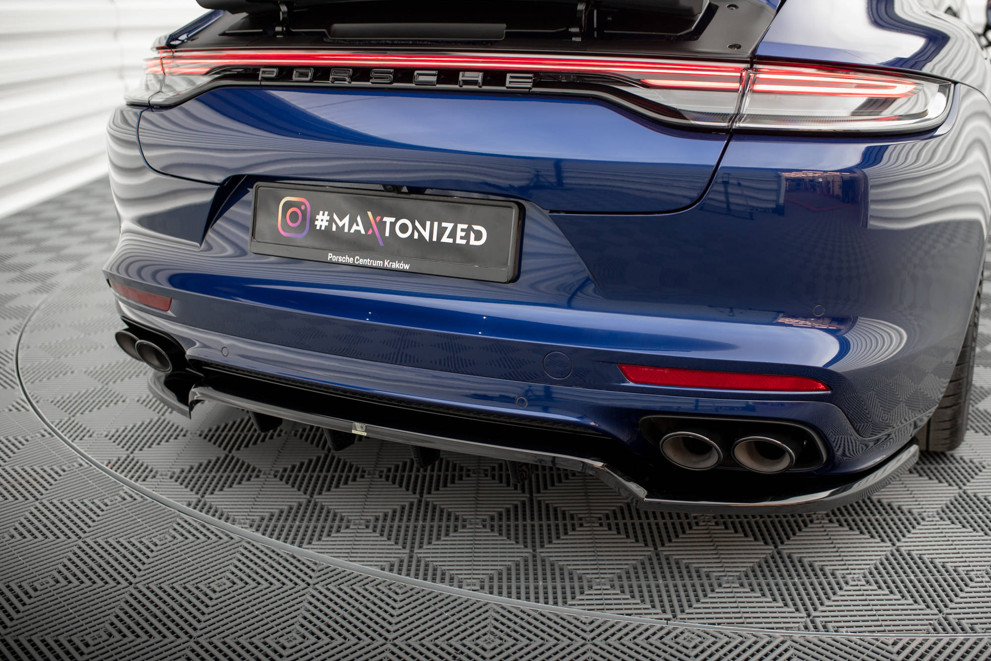 Splitter Tylny (Z Dyfuzorem) Porsche Panamera E-Hybrid 971 Facelift Maxton największy sklep tuningowy w Polsce!