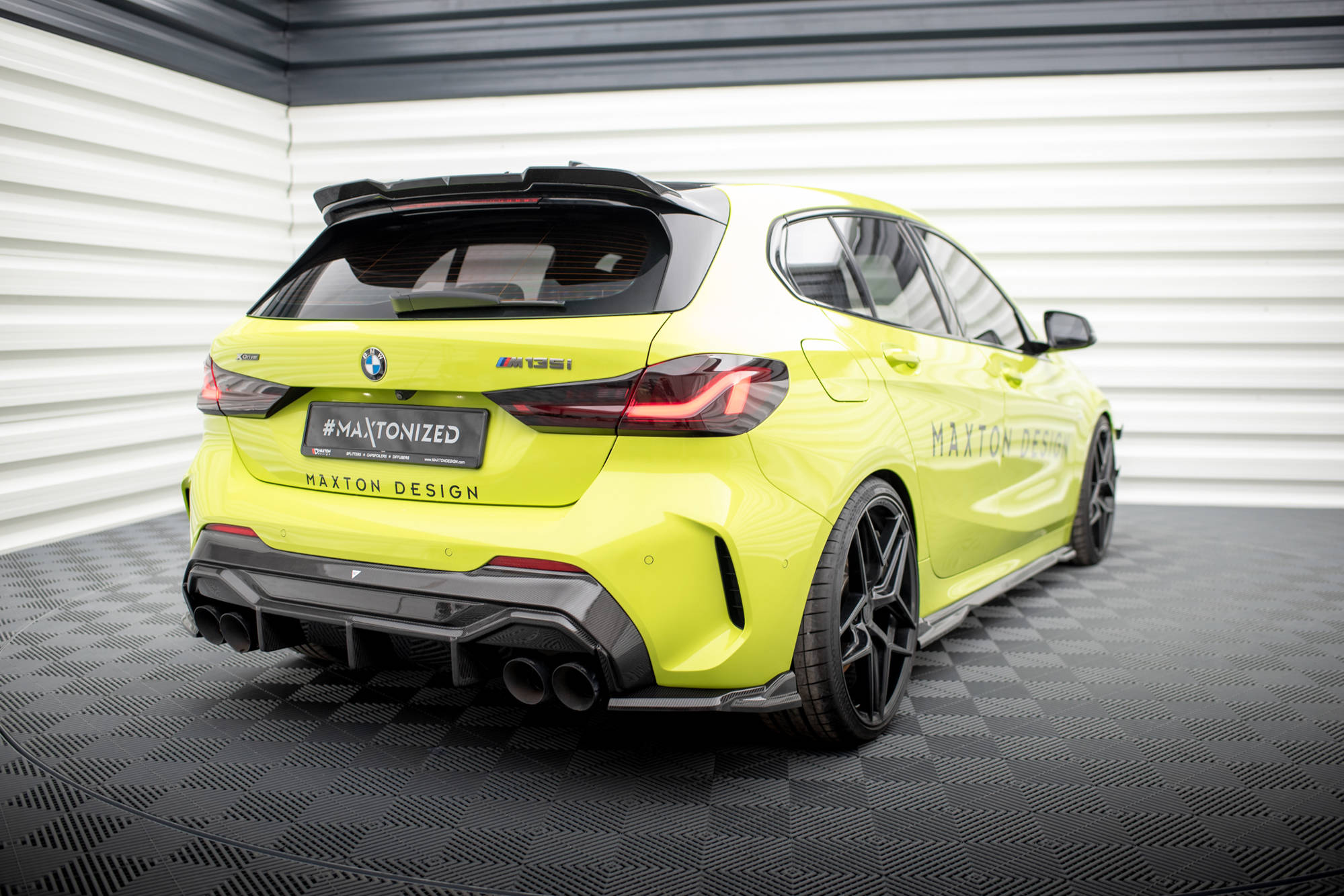 Karbonowe Splittery Tylne Boczne Prepreg BMW 1 M-Pack /  M135i / 128ti F40 Maxton największy sklep tuningowy w Polsce!