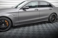 Dokładki progów Street Pro + Flaps Mercedes-AMG C63 Sedan / Estate W205 Facelift Maxton największy sklep tuningowy w Polsce!