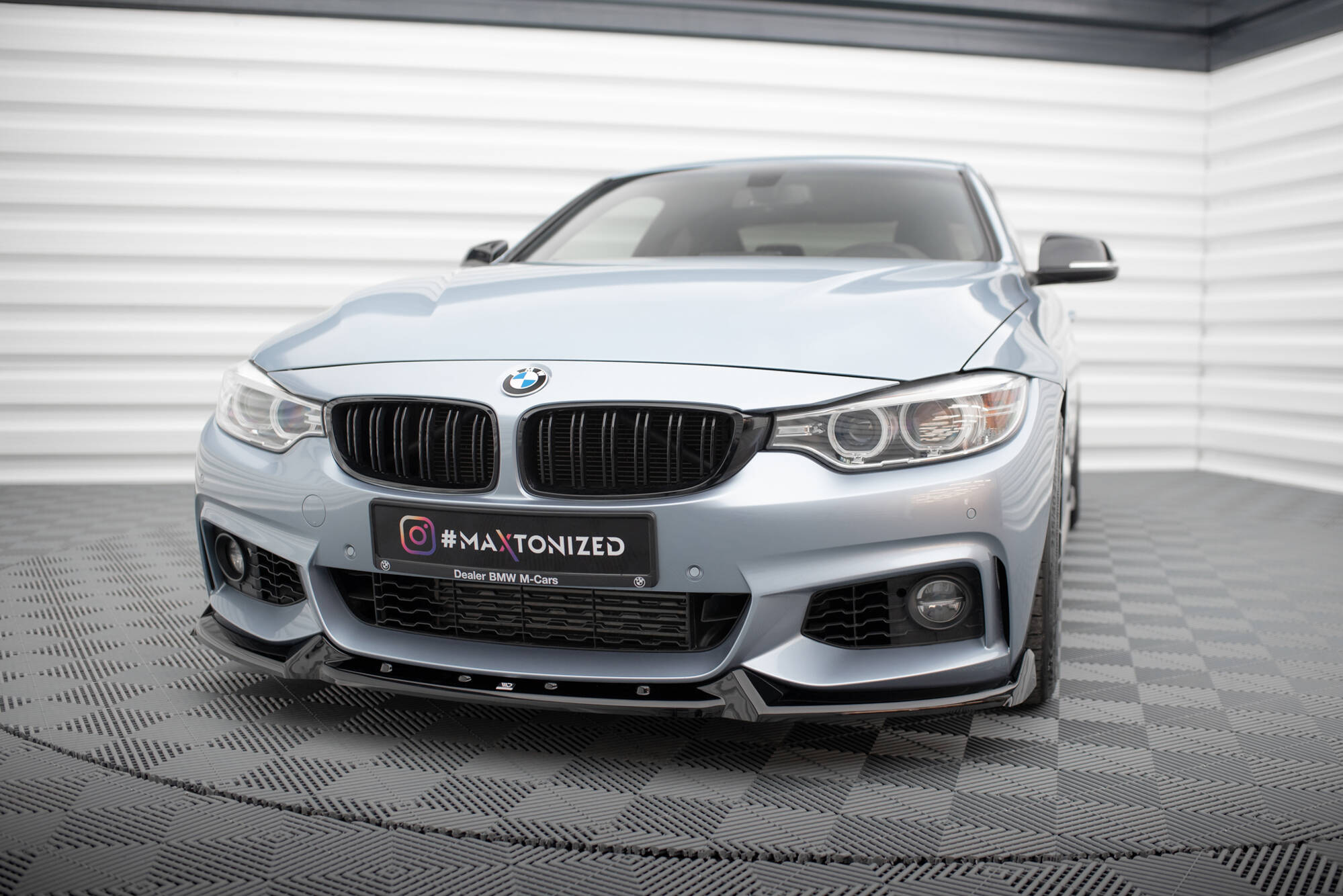Splitter Przedni V.4 BMW 4 Coupe / Gran Coupe / Cabrio M-Pack F32 / F36 / F33 Maxton największy sklep tuningowy w Polsce!