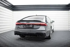 Dokładka Tylna + Atrapa Wydechu Audi A7 S-Line C8 / S7 C8 / C8 Facelift / S7 Facelift Maxton największy sklep tuningowy w Polsce!