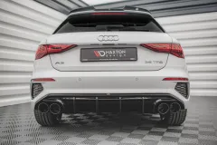 Dokładka Tylna + Atrapa Wydechu Audi A3 S-Line Sportback  8Y Maxton największy sklep tuningowy w Polsce!