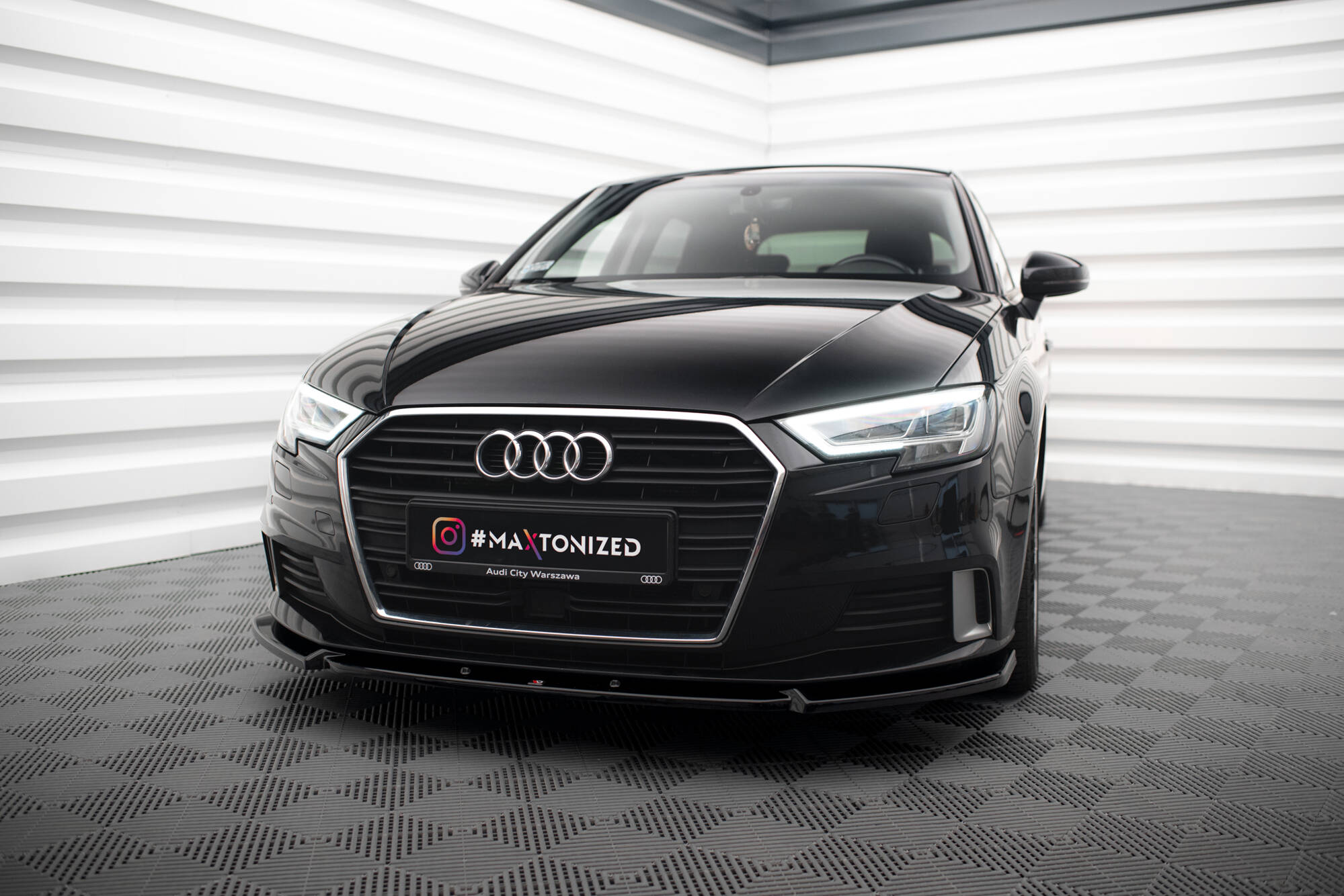 Splitter Przedni V.1 Audi A3 Sportback 8V Facelift Maxton największy sklep tuningowy w Polsce!