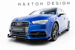Splitter Przedni Street Pro + Flaps Audi S3 / A3 S-Line Sedan 8V Maxton największy sklep tuningowy w Polsce!