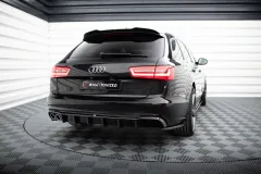 Dokładka Tylna Audi A6 Sedan / Avant C7 (Wersja z podwójnym wydechem z jednej strony) Maxton największy sklep tuningowy w Polsce!
