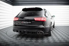 Dokładka Tylna Audi A6 Sedan / Avant C7 (Wersja z podwójnymi wydechami z dwóch stron) Maxton największy sklep tuningowy w Polsce!