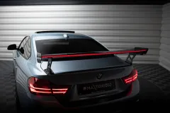 Karbonowy Spoiler Z Zewnętrznymi Wspornikami + LED BMW 4 F32 / 4 F32 M-Pack Coupe  Maxton największy sklep tuningowy w Polsce!