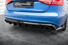 Dokładka Tylna Audi A4 S-Line Sedan / Avant B8 (Wersja z pojedynczymi końcówkami wydechu po obydwu stronach) Maxton największy sklep tuningowy w Polsce!