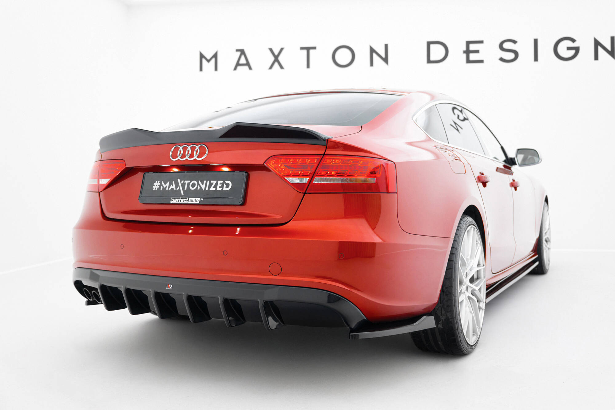 Dokładka Tylna Audi A5 S-Line Sportback 8T (Wersja z podwójną końcówką wydechu z jednej strony) Maxton
