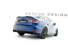 Dokładka Tylna Audi A3 Sedan 8V (Wersja z pojedynczymi końcówkami wydechu po obydwu stronach) Maxton największy sklep tuningowy w Polsce!