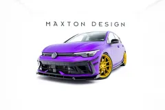 Splitter Przedni V.3 + Flaps Volkswagen Golf R Hatchback / Variant Mk8 Facelift Maxton największy sklep tuningowy w Polsce!