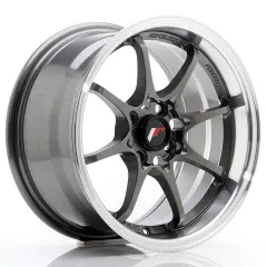 Felga JR Wheels JR5 15x8 4x100 ET28 Gun Metal w/ Machined Lip największy sklep tuningowy w Polsce!
