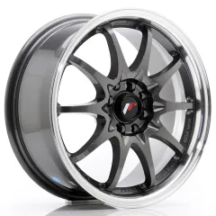Felga JR Wheels JR5 16x7 5x100/5x114,3 ET30 Gun Metal w/ Machined Lip największy sklep tuningowy w Polsce!