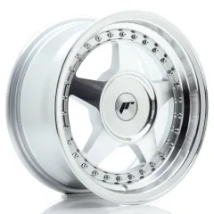 Felga JR Wheels JR6 15x7 (3/4/5 śrub) ET20-35 Silver Machined Face Blank największy sklep tuningowy w Polsce!