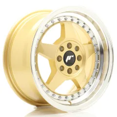 Felga JR Wheels JR6 15x7 4x100/4x108 ET25 Gold w/ Machined Lip największy sklep tuningowy w Polsce!