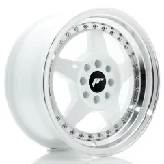 Felga JR Wheels JR6 15x7 4x100/4x108 ET25 White w/ Machined Lip największy sklep tuningowy w Polsce!