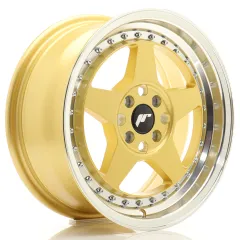 Felga JR Wheels JR6 16x7 4x100 ET35 Gold w/ Machined Lip największy sklep tuningowy w Polsce!